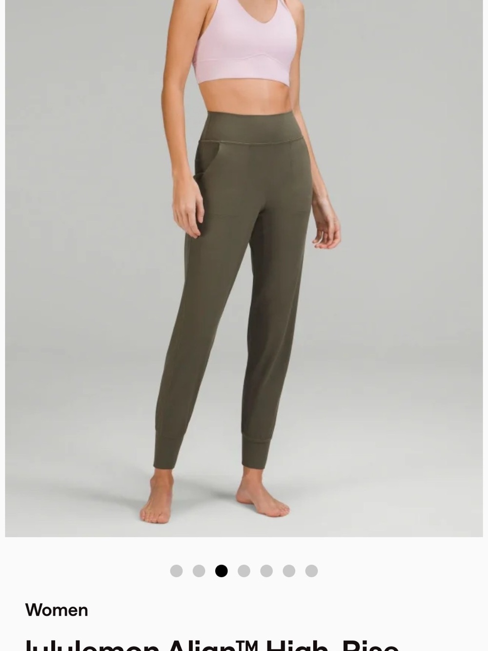 lululemon athletica Olive Green High-Rise Jogger